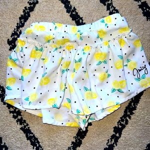 Little girls Juicy Couture Lemon Shorts
